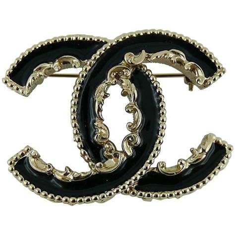 chanel black enamel brooch|chanel brooch nordstrom.